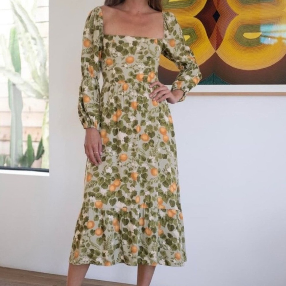 Reformation Mica Long Sleeve Dress